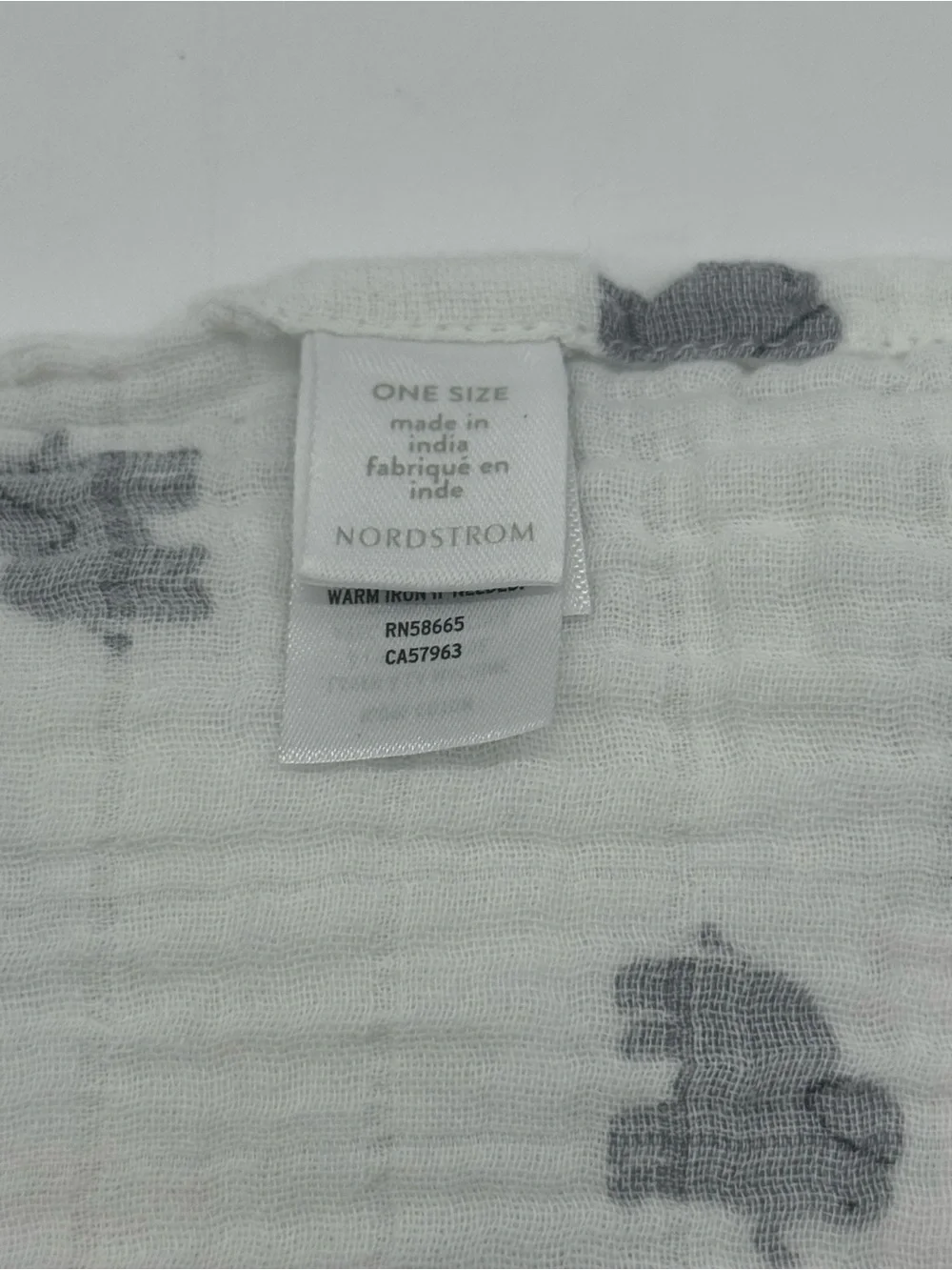 Nordstrom Giraffe and Elephant Swaddle Blankets